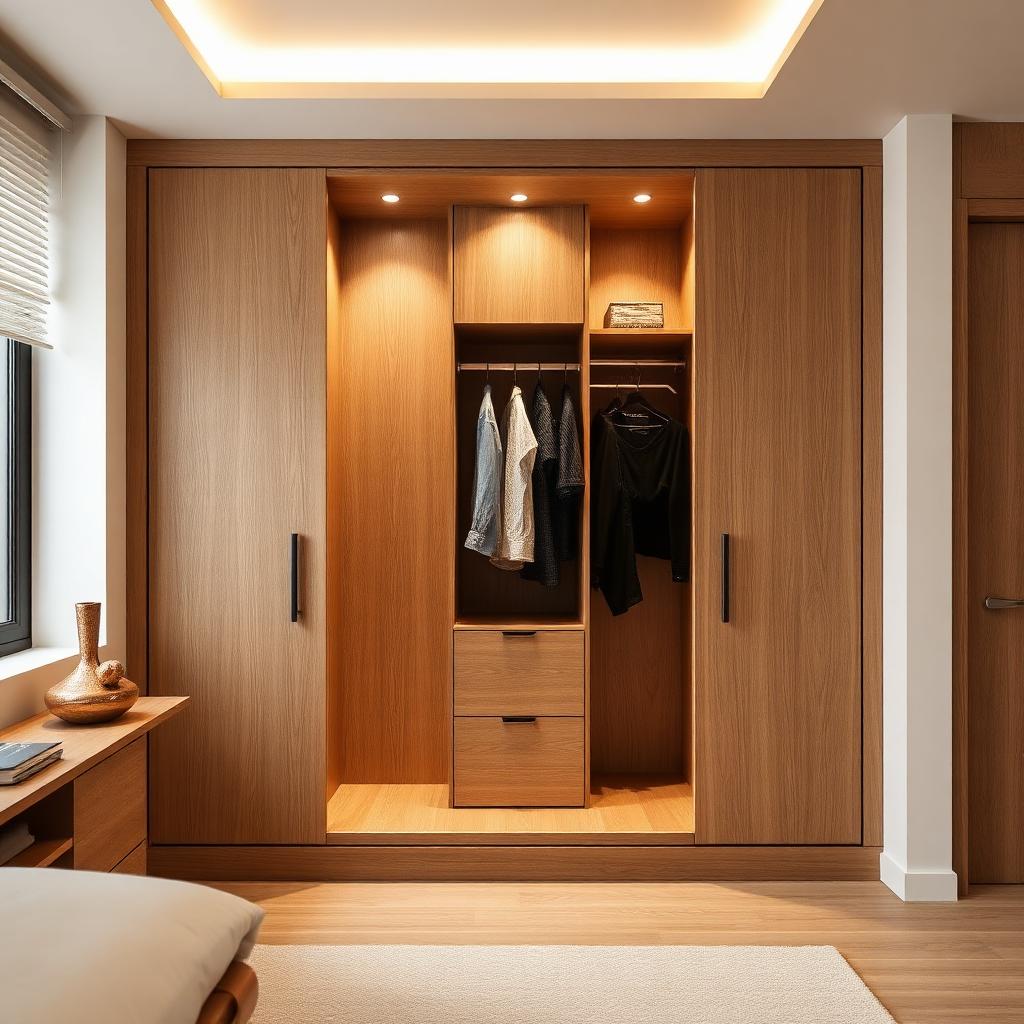 Maßgefertigter Einbauschrank aus Holz